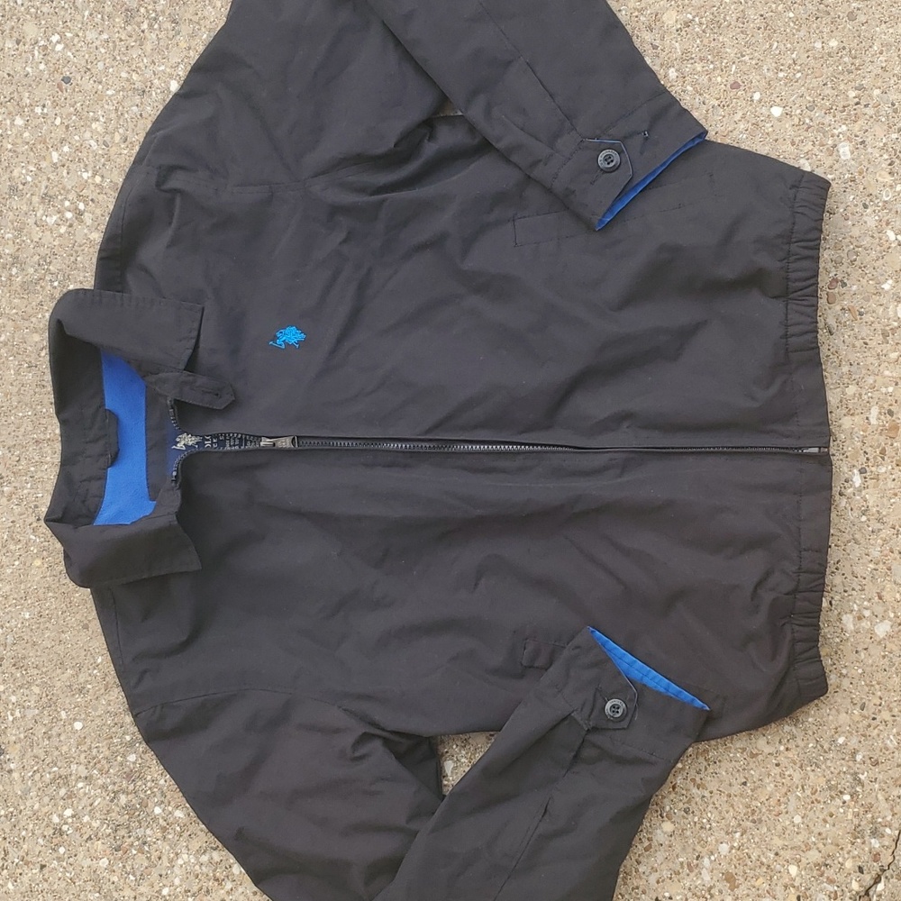 U.S. Polo Association Black Blue Lined Jacket Adult Small Assn